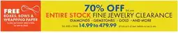 Boscov's FINE JEWELRY CLEARANCE offer