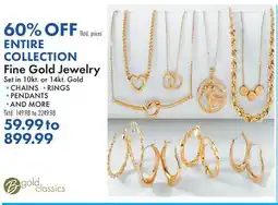 Boscov's Fine Gold Jewelry offer