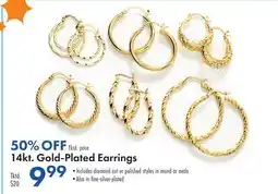 Boscov's 14kt Gold-Plated Earrings offer