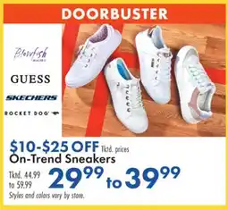 Boscov's On-Trend Sneakers offer