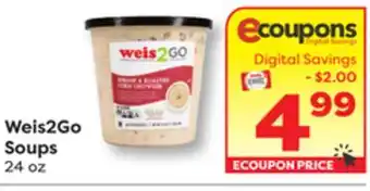 Weis Markets Weis2Go Soups offer