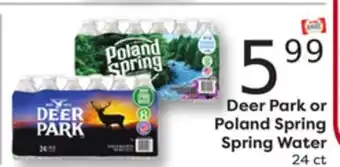 Weis Markets Deer Park or Poland Spring Spring Water offer