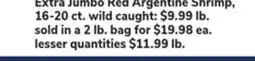 ACME Extra Jumbo Red Argentine Shrimp offer