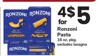 ACME Ronzoni Pasta offer