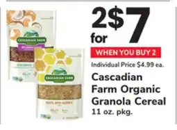 ACME Cascadian Farm Organic Granola Cereal offer