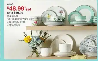 JC Penney 12-Pc. Dinnerware Set offer