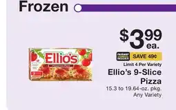 Fairway Store Market Ellio's 9-Slice Pizza offer