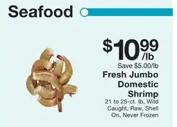 Fairway Store Market Fresh Jumbo Domestic Shrimp offer