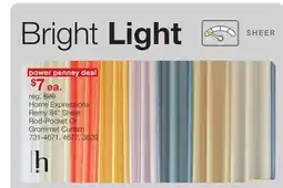 JC Penney Home Expressions Remy 84 Sheer Rod-Pocket Or Grommet Curtain offer