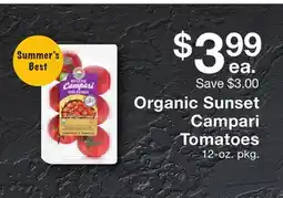 Fairway Store Market Organic Sunset Campari Tomatoes offer