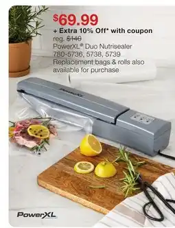 JC Penney PowerXL Duo Nutrisealer offer