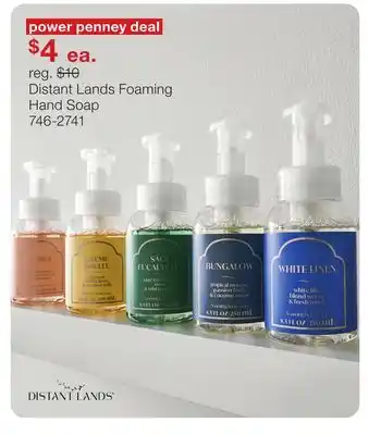 JC Penney Distant Lands Foaming Hand Soap offer