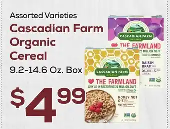 DeCicco & Sons Cascadian Farm Organic Cereal offer