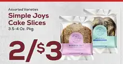 DeCicco & Sons Simple Joys Cake Slices offer