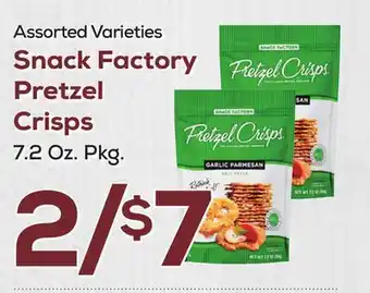 DeCicco & Sons Snack Factory Pretzel Crisps offer