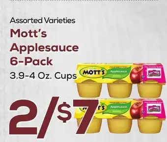 DeCicco & Sons Mott's Applesauce 6-Pack offer