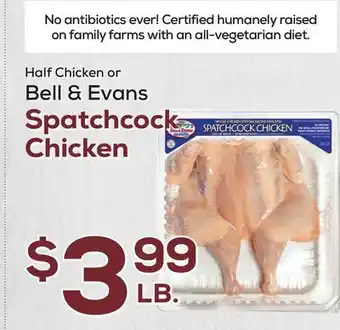 DeCicco & Sons Bell & Evans Spatchcock Chicken offer