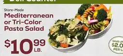 DeCicco & Sons Mediterranean or Tri-Color Pasta Salad offer