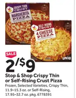 Stop&Shop Stop & Shop Crispy Thin or Self-Rising Crust Pizza offer