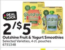 Stop&Shop Outshine Fruit & Yogurt Smoothies offer