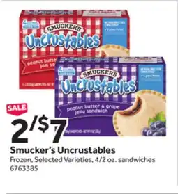 Stop&Shop Smucker's Uncrustables offer