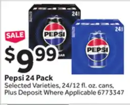 Stop&Shop Pepsi 24 Pack offer