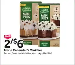 Stop&Shop Marie Callender's Mini Pies offer