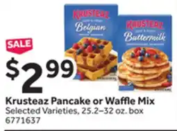 Stop&Shop Krusteaz Pancake or Wa e Mix offer