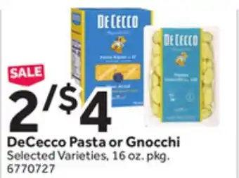 Stop&Shop DeCecco Pasta or Gnocchi offer