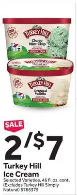 Stop&Shop Turkey Hill Ice Cream offer