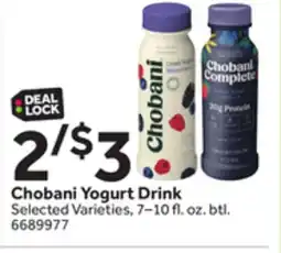 Stop&Shop Chobani Yogurt Drink offer