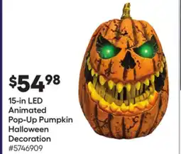 Lowe's 15-in LED Animated Pop-Up Pumpkin Halloween Decoration offer