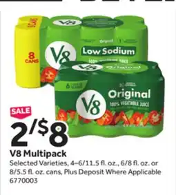Stop&Shop V8 Multipack offer