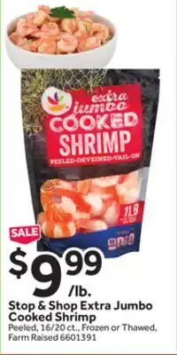 Stop&Shop Stop & Shop Extra Jumbo Cooked Shrimp offer