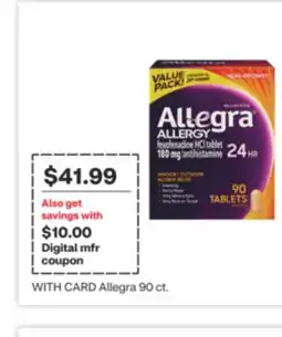 CVS Allegra 90 ct offer