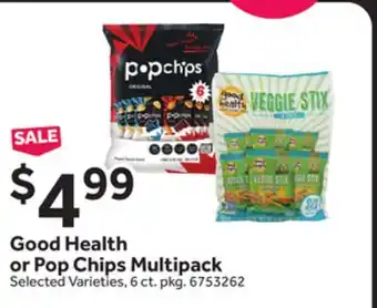 Stop&Shop Good Health or Pop Chips Multipack offer