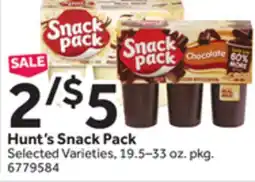 Stop&Shop Hunt's Snack Pack offer