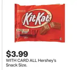 CVS ALL Hershey's Snack Size offer