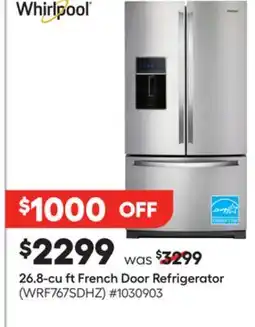 Lowe's 26.8-cu ft French Door Refrigerator offer