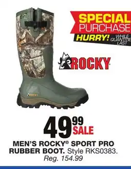Blain's Farm & Fleet MEN'S ROCKY SPORT PRO RUBBER BOOT offer