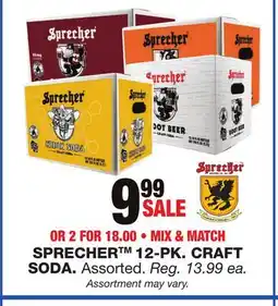 Blain's Farm & Fleet SPRECHER 12-PK. CRAFT SODA offer