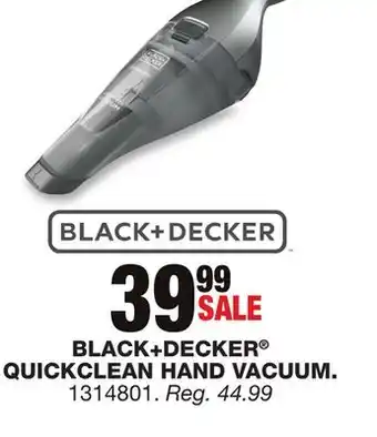 Blain's Farm & Fleet BLACK+DECKER QUICKCLEAN HAND VACUUM offer