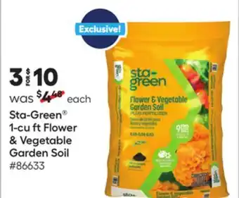 Lowe's 1-cu ft Flower & Vegetable Garden Soil offer