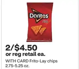 CVS Frito-Lay chips 2.75-5.25 oz offer