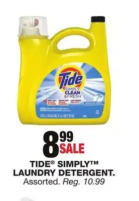 Blain's Farm & Fleet TIDE SIMPLY LAUNDRY DETERGENT offer