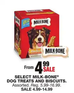 Blain's Farm & Fleet SELECT MILK-BONE DOG TREATS AND BISCUITS offer