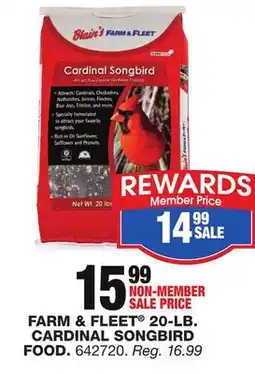 Blain's Farm & Fleet Farm & Fleet 20-Lb. Cardinal Songbird Food offer