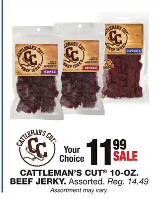 Blain's Farm & Fleet CATTLEMAN'S CUT 10-OZ. BEEF JERKY offer