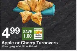 The Fresh Grocer Apple or Cherry Turnovers offer