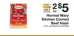 The Fresh Grocer Mary Kitchen Corned Beef Hash offer